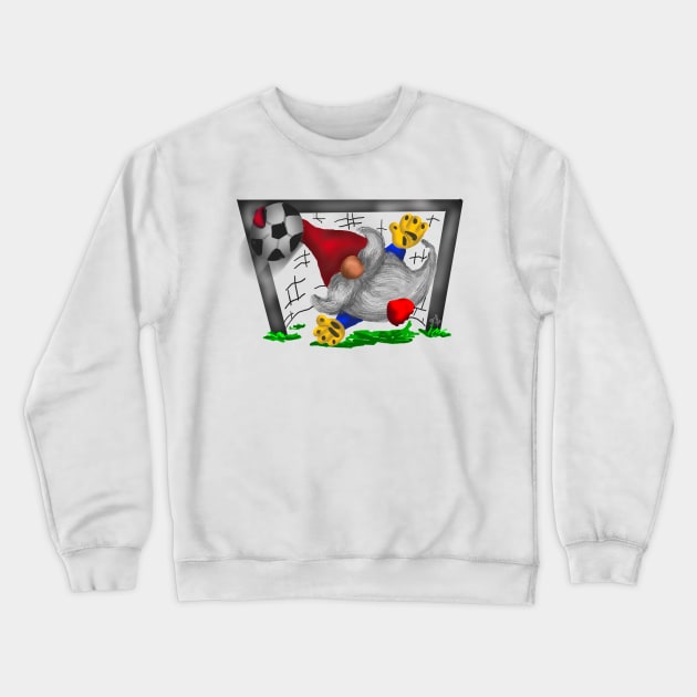 Soccer Gnome Crewneck Sweatshirt by skrbly